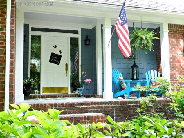 Summer Porch 21 634x476 12 Patriotic Front Porch Ideas For Independence Day That You Can Do It In No time