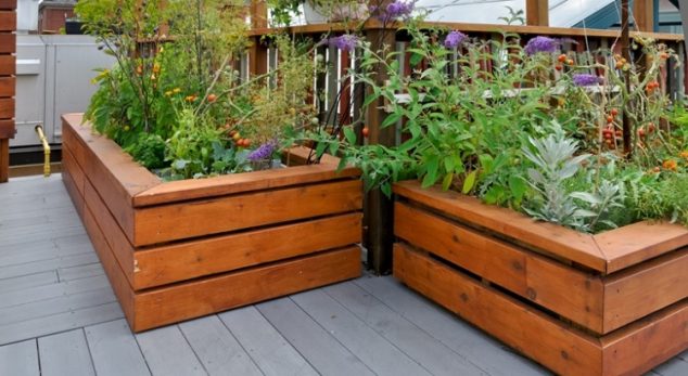 19 Ways How To Build Raised Bed Garden Two20wooden20raised20planters 634x347 19 Ways How To Build Raised Bed Garden