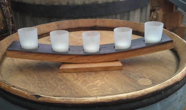 arts and crafts candle holders and candelabra 634x378 14 DIY Fascinating Ideas How To Reuse Old Wine Barrels