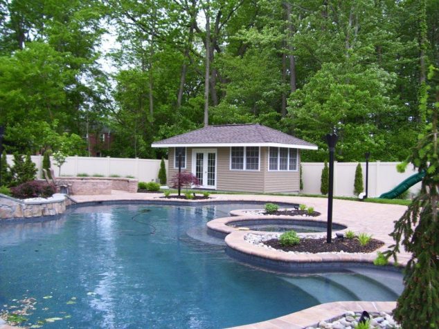 15 Cool Pool House With A Bar That You Will Adore It basein 15 634x476 15 Cool Pool House With A Bar That You Will Adore It