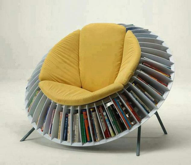 15 Fancy Armchairs For Your Fancy Room books designrulz 1 634x547 15 Fancy Armchairs For Your Fancy Room