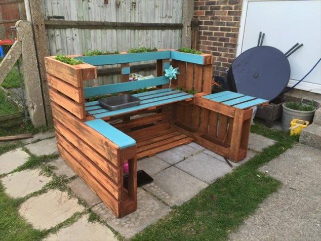 creative rustic pallet mud kitchen 634x476 15 DIY Ideas How To Transform Your Backyard In A Playground For Your Kids