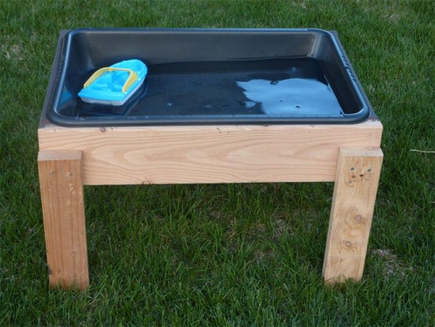 15 DIY Ideas How To Transform Your Backyard In A Playground For Your Kids diy kids water table 2 634x476 15 DIY Ideas How To Transform Your Backyard In A Playground For Your Kids
