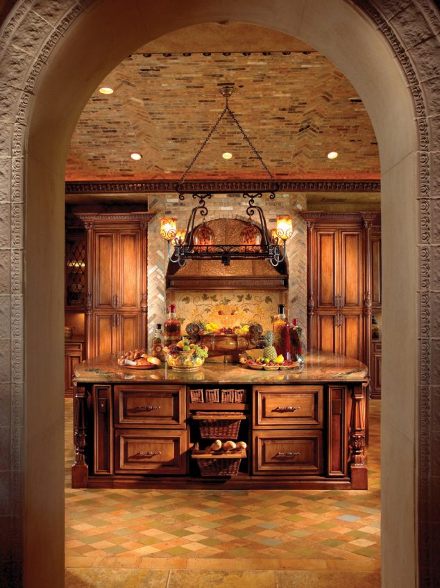 12 Large Stone Archway For Elegant Kitchen Design fb6 634x846 12 Large Stone Archway For Elegant Kitchen Design