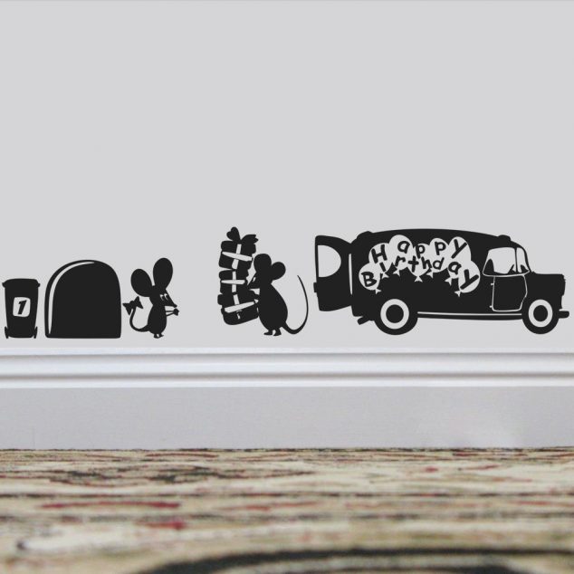15 Kids Wall Stickers For Your Little Treasures font b Happy b font font b Birthday b font 3d mouse hole font b 634x634 15 Kids Wall Stickers For Your Little Treasures