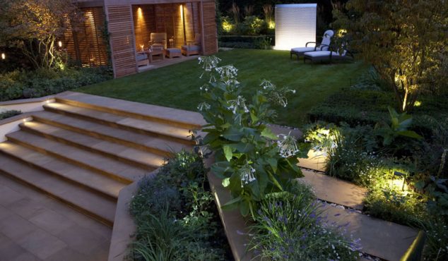 garden lighting design designrulz 6 634x370 12 Outdoor Romantic Step Lighting Ideas For Bringing Light In Your Garden