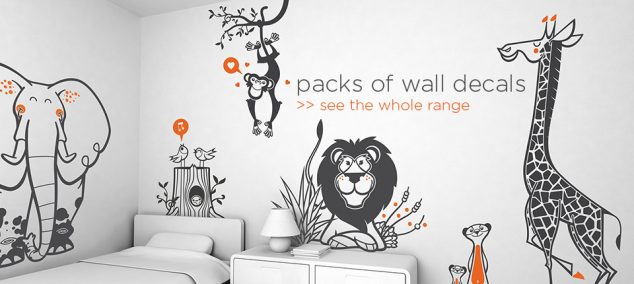 15 Kids Wall Stickers For Your Little Treasures kids wall decals lovely uma 634x284 15 Kids Wall Stickers For Your Little Treasures