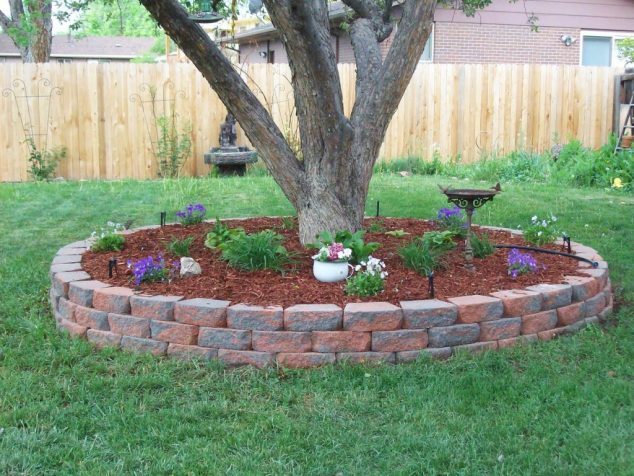 nice and simple landscaping ideas around trees easy simple in ideas for landscaping around trees 1024x768 634x476 15 DIY Favorite Backyard Garden Ideas For This Summer