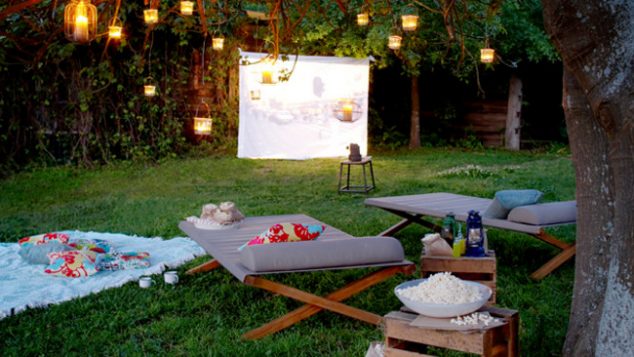 12 Open Air Cinema Ideas For Romantic Summer Evening outdoor cinema 1 634x357 12 Open Air Cinema Ideas For Romantic Summer Evening