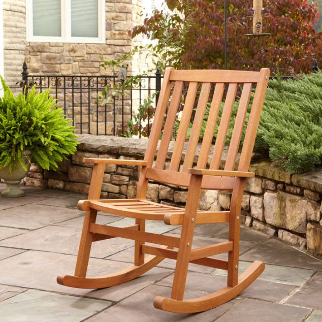outdoor rocking chairs wood 634x634 15 Outdoor Rocking Chairs For Front Porch