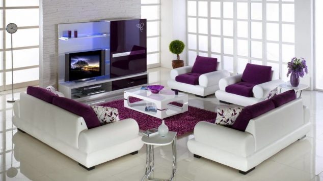 12 Outstanding White And Purple Living Room For Lovely House pleasant purple living room designs in addition to 16 feminine living room designs top dreamer 1024x576 634x357 12 Outstanding White And Purple Living Room For Lovely House
