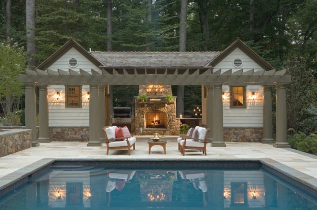 popular new house decorating ideas also house decoration ideas pool house designs 634x421 15 Cool Pool House With A Bar That You Will Adore It