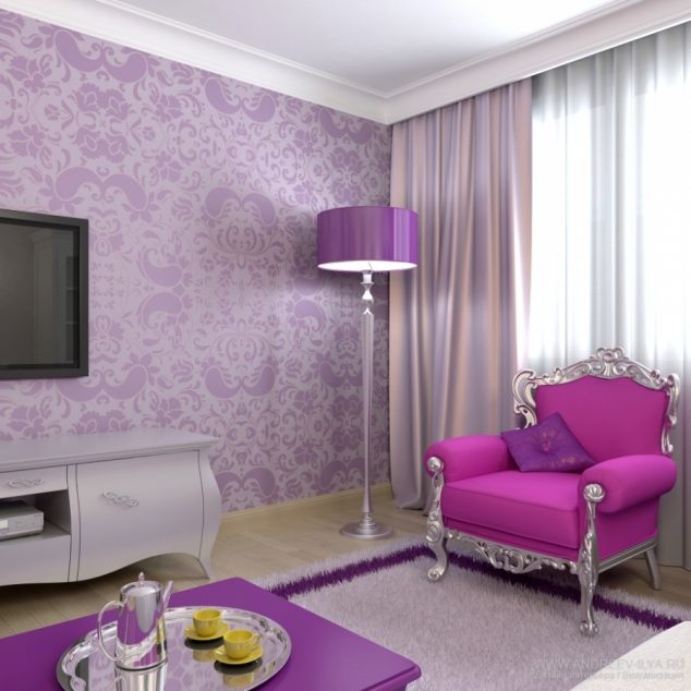 12 Outstanding White And Purple Living Room For Lovely House purple living room walls 634x634 12 Outstanding White And Purple Living Room For Lovely House