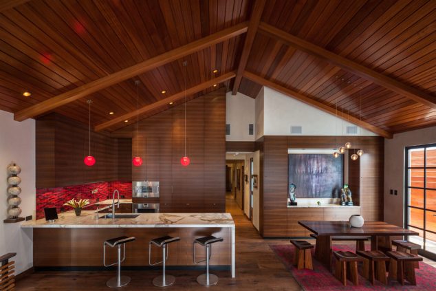 13 Glamorous Asian Kitchen Designs For Better Home red kitchen apron 014 634x423 13 Glamorous Asian Kitchen Designs For Better Home