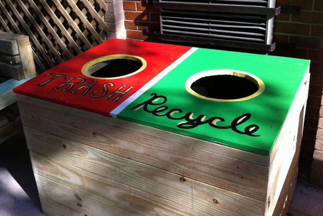 12 Desirable Outdoor Summer Ideas For Giving A New Life To The Old Stuff trash recycle bin 1 634x423 12 Desirable Outdoor Summer Ideas For Giving A New Life To The Old Stuff