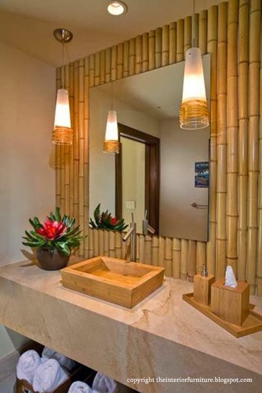 16 Bamboo Tree Decorations For Home Decor Thar Are Both Charming And Functional 2013creatingbathroomnaturalshades2 16 Bamboo Tree Decorations For Home Decor Thar Are Both Charming And Functional