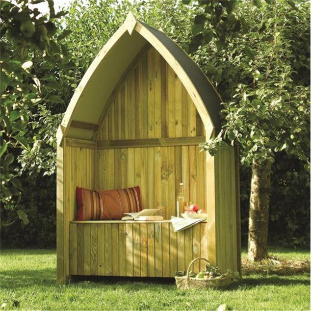 12 Wooden Garden Arbours For Completely Enjoyment During The Summer 3849 634x634 12 Wooden Garden Arbours For Completely Enjoyment During The Summer