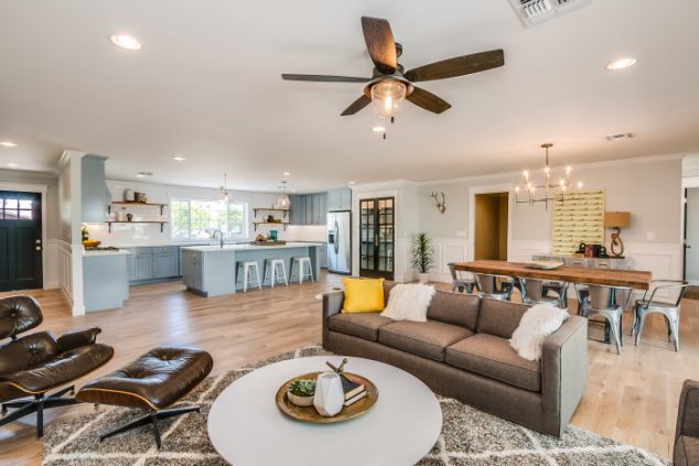 13 Trendy Open Concept Kitchen, Dining Room And Living Room 49th 018 700x467 634x423 13 Trendy Open Concept Kitchen, Dining Room And Living Room