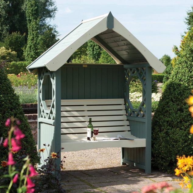 12 Wooden Garden Arbours For Completely Enjoyment During The Summer Britannia Willow Arbour 634x634 12 Wooden Garden Arbours For Completely Enjoyment During The Summer