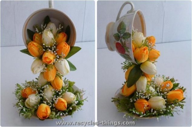 12 DIY Floral Decor Of Fake Flowers For Romantic Ambient DIY Home Decor Crafts 1 634x418 12 DIY Floral Decor Of Fake Flowers For Romantic Ambient