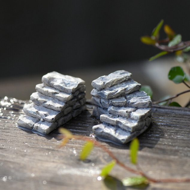14 DIY Stone Decor Ideas For Garden Transformation In Best Place For Relaxation Miniature Resin font b Bridge b font Stair font b Garden b font Fairy Ornament Flower 634x634 14 DIY Stone Decor Ideas For Garden Transformation In Best Place For Relaxation