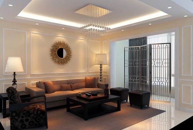 15 Marvelous False Interior Ceiling That Contemporary People Needs Modern Ceiling Design Ideas for Living Room modern living room decoration ideas 2016 634x428 15 Marvelous False Interior Ceiling That Contemporary People Needs