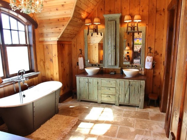 Muskoka Country Lake House 7 634x476 16+ French Country Style Bathroom Ideas That You Cant Miss Today