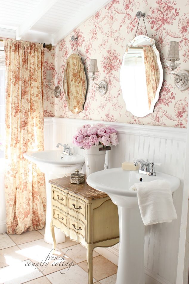 Small Country Bathroom Ideas Home Decor French Country Bathroom 634x951 16+ French Country Style Bathroom Ideas That You Cant Miss Today