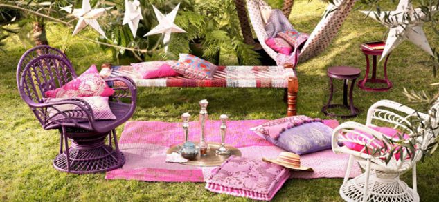 bohemianpatiocolors 634x293 13 Colorful And Youthful Patio Decorating Ideas That Will Extend Your Life