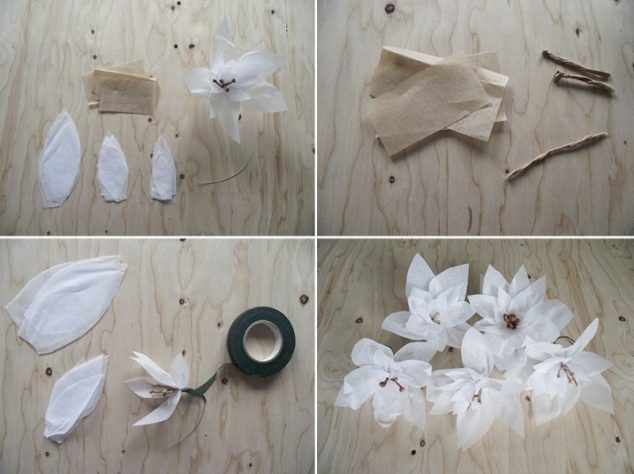 12 DIY Floral Decor Of Fake Flowers For Romantic Ambient diy floral mobile for your bridal shower decor 3 634x474 12 DIY Floral Decor Of Fake Flowers For Romantic Ambient