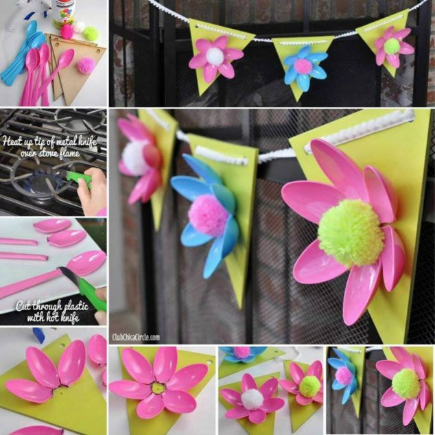 12 DIY Floral Decor Of Fake Flowers For Romantic Ambient diy flower decorations floral decor garland 634x634 12 DIY Floral Decor Of Fake Flowers For Romantic Ambient