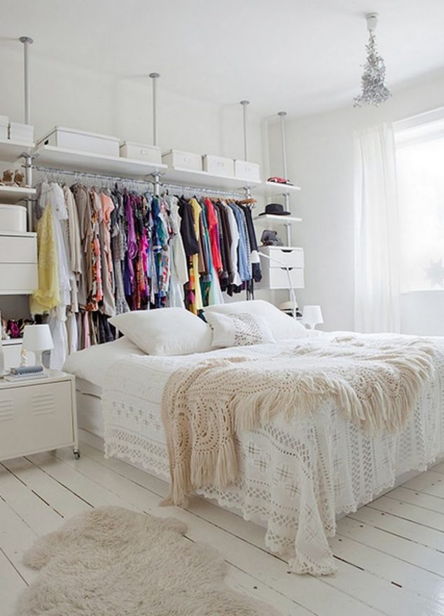 15 Inexpensive Ways How To Upgrade Bedroom get creative with storage in bedroom 634x879 15 Inexpensive Ways How To Upgrade Bedroom