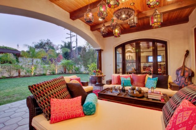 13 Colorful And Youthful Patio Decorating Ideas That Will Extend Your Life mediterranean patio 634x422 13 Colorful And Youthful Patio Decorating Ideas That Will Extend Your Life
