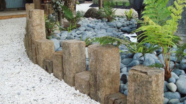 remarkable garden pavers edging new in exterior design gallery 634x357 12 Attractive Garden Edging Ideas With River Stones That Provide Inspiration