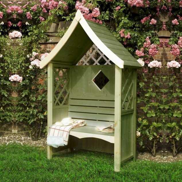12 Wooden Garden Arbours For Completely Enjoyment During The Summer shire rose arbour 634x634 12 Wooden Garden Arbours For Completely Enjoyment During The Summer