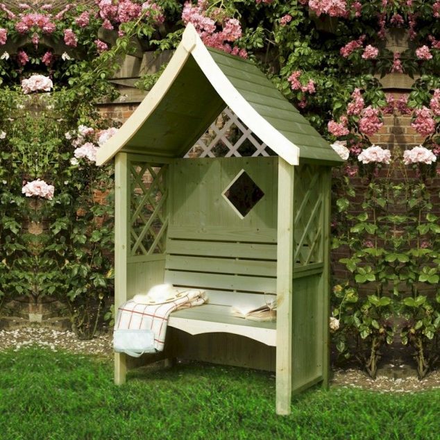 shire rose arbour 634x634 12 Wooden Garden Arbours For Completely Enjoyment During The Summer