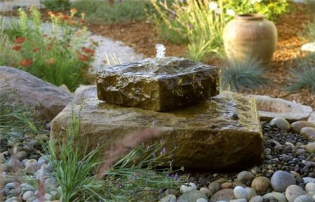 14 DIY Stone Decor Ideas For Garden Transformation In Best Place For Relaxation small outdoor fountains 2 634x408 14 DIY Stone Decor Ideas For Garden Transformation In Best Place For Relaxation