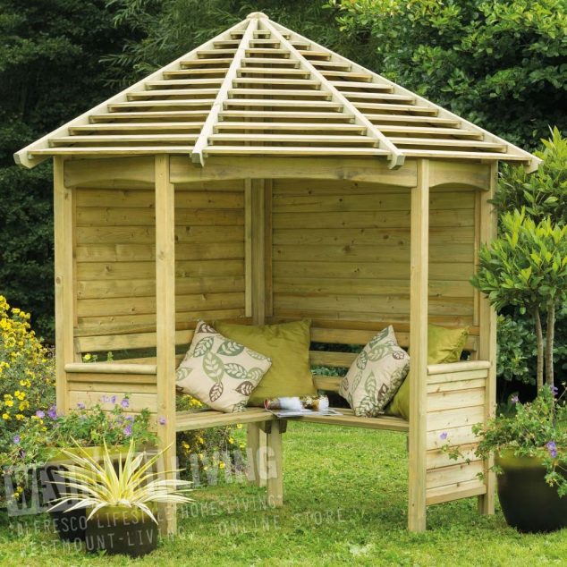12 Wooden Garden Arbours For Completely Enjoyment During The Summer westmount forest garden venetian corner arbour wlvcarbhd fg 1000px 04 634x634 12 Wooden Garden Arbours For Completely Enjoyment During The Summer