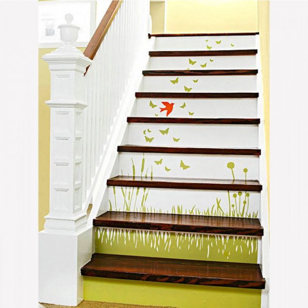 64164acdc2a45e6e2e6330d28de63fe6 634x634 12 DIY Painting Ideas That Will Help You To Upgrade The Indoor Stairs