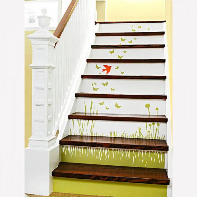 12 DIY Painting Ideas That Will Help You To Upgrade The Indoor Stairs 64164acdc2a45e6e2e6330d28de63fe6 634x634 12 DIY Painting Ideas That Will Help You To Upgrade The Indoor Stairs