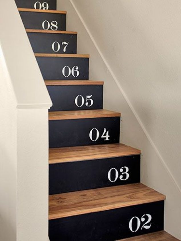 740 espacebuzz5555a506ce6d7 634x846 12 DIY Painting Ideas That Will Help You To Upgrade The Indoor Stairs