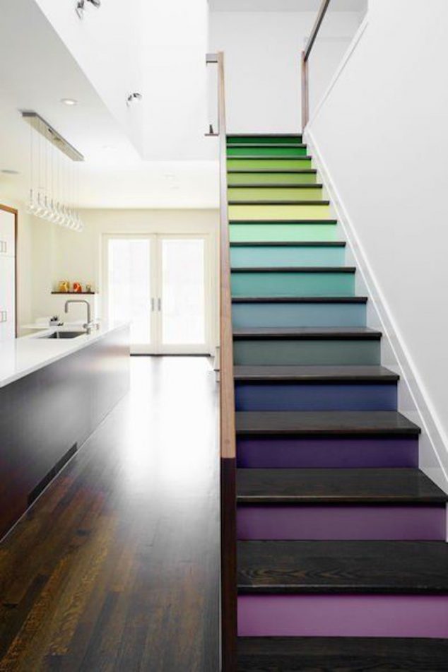 99b526382081e67c1a9f8f9829dc5837 kopie 634x951 12 DIY Painting Ideas That Will Help You To Upgrade The Indoor Stairs