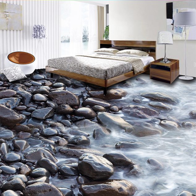 12 Pleasing Ideas For Rolling Out Of Bed Into Heaven With 3D Flooring Art Custom Mural Wallpaper Roll River font b Stone b font Bathroom 3D Floor Sticker Vinyl Self 634x634 12 Pleasing Ideas For Rolling Out Of Bed Into Heaven With 3D Flooring Art