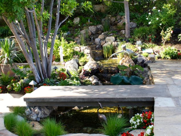 15 Inspirative Garden Pond With Bridge That You Would Like To See 15 Inspirative Garden Pond With Bridge That You Would Like To See