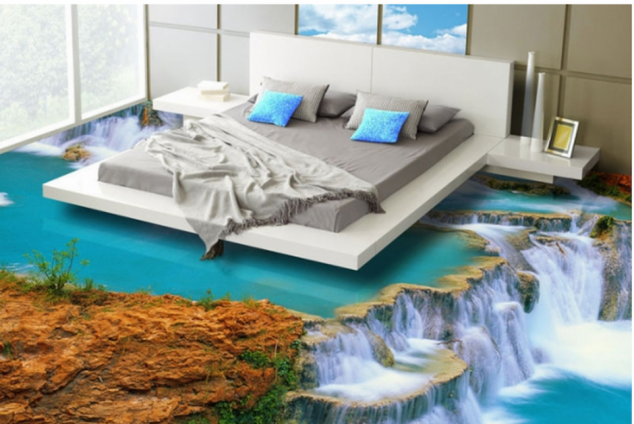 epoxy self level screed floors 962x644 634x424 12 Pleasing Ideas For Rolling Out Of Bed Into Heaven With 3D Flooring Art