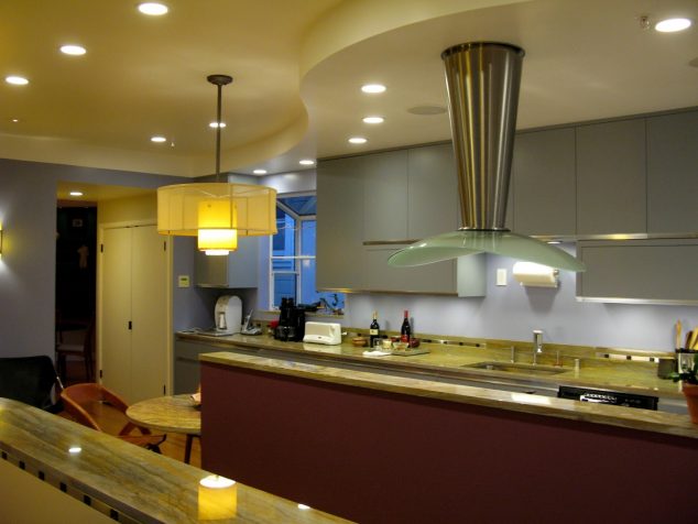led kitchen ceiling lighting 634x476 12 The Best LED Light Ideas For Bringing Enough Light In The Kitchen