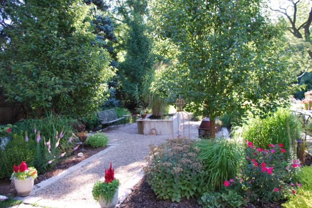 15 Cool Under Ground Garden Pond Ideas for Making Favorite Garden rustic landscape 1 634x424 15 Cool Under Ground Garden Pond Ideas for Making Favorite Garden
