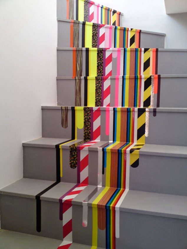 12 DIY Painting Ideas That Will Help You To Upgrade The Indoor Stairs stair1 634x845 12 DIY Painting Ideas That Will Help You To Upgrade The Indoor Stairs