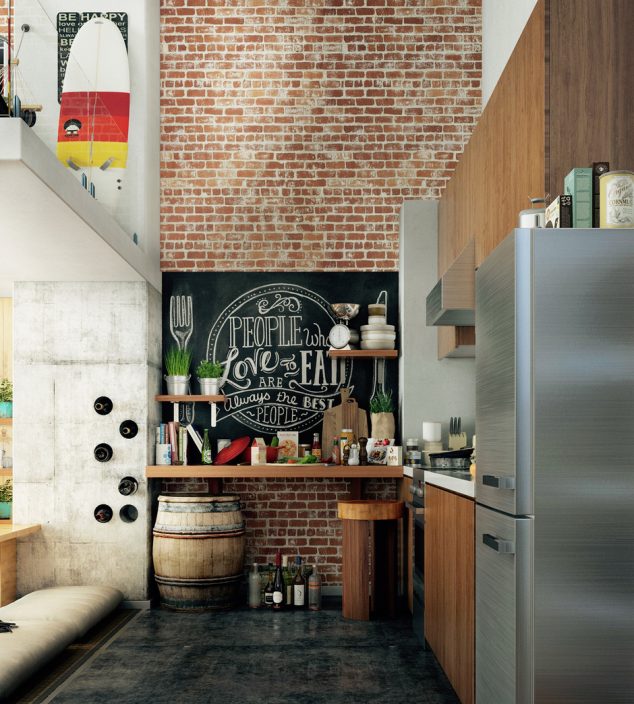 16 Simple Ideas For Wall Decoration In The Small Kitchen 1193125 46665 large 634x704 16 Simple Ideas For Wall Decoration In The Small Kitchen