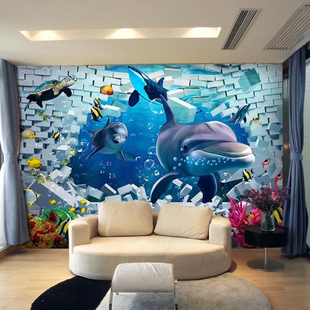 16 Creative 3D Living Room Wallpaper Ideas That You Should Check